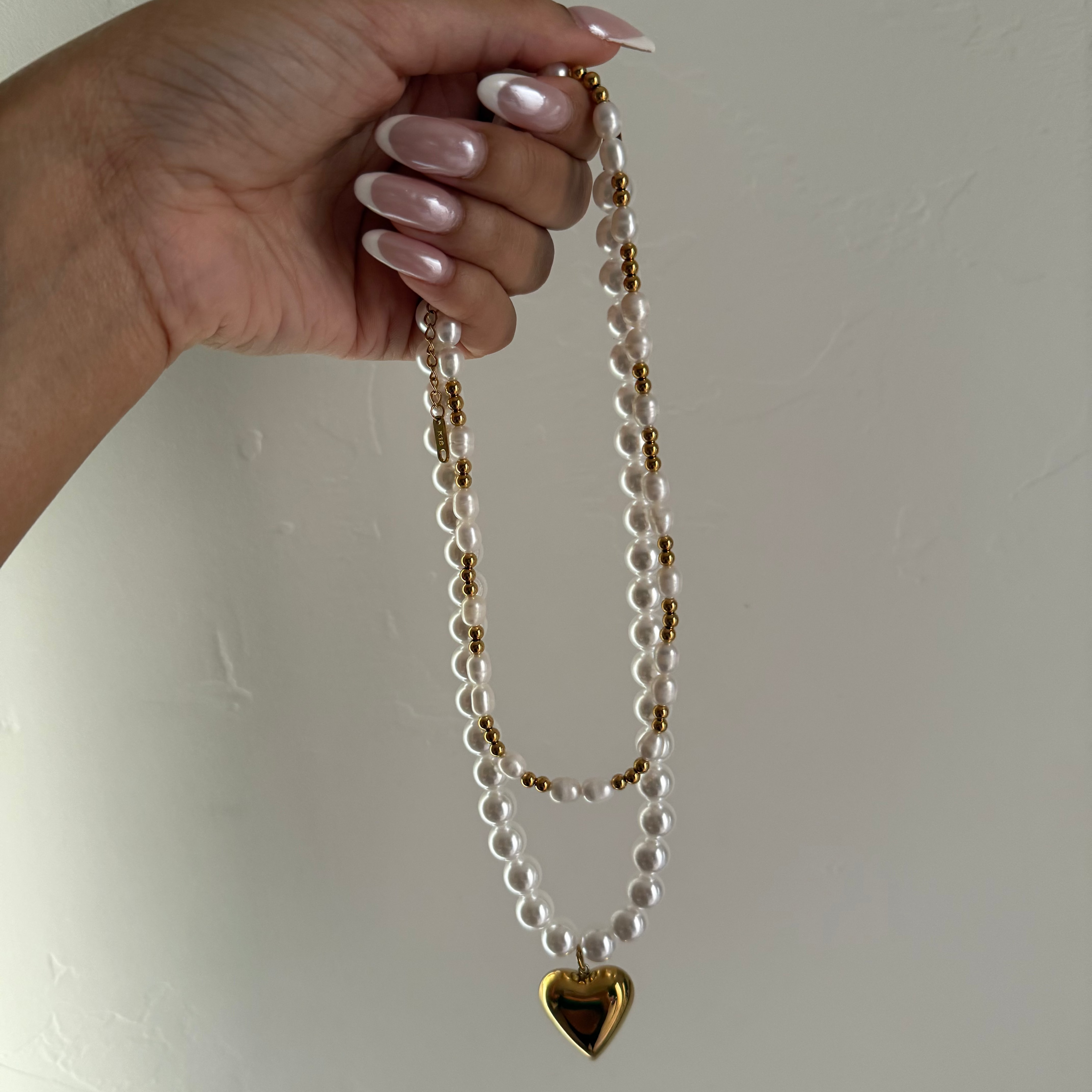 Gold & pearl necklace