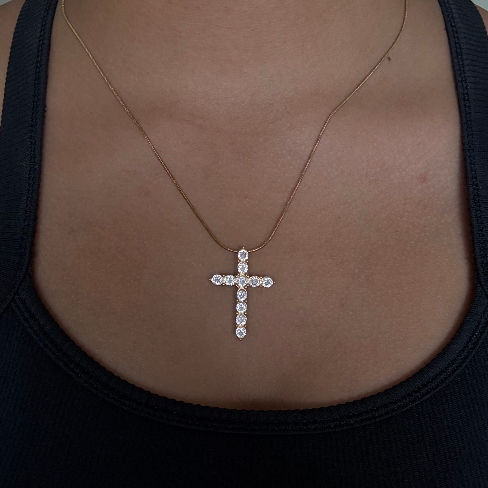 large cross necklace