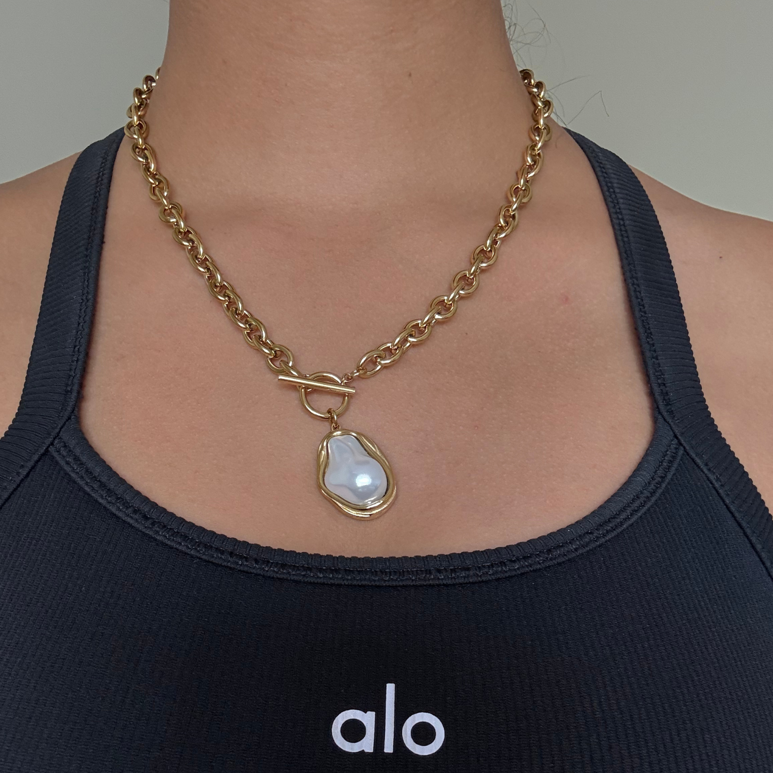 pearl gem necklace