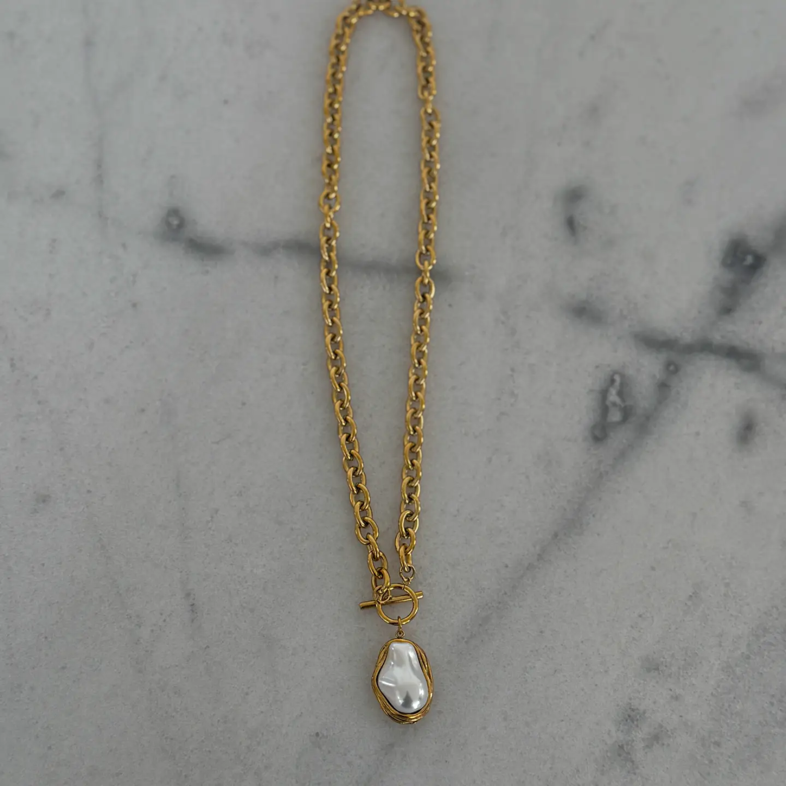 pearl gem necklace