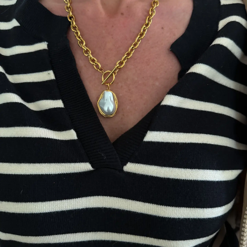 pearl gem necklace
