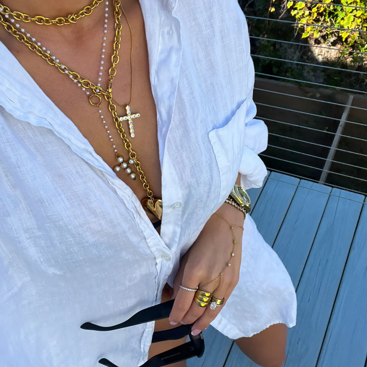 large cross necklace