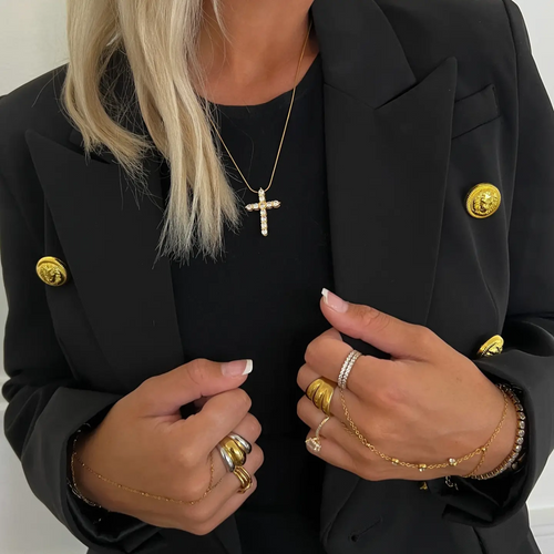 large cross necklace