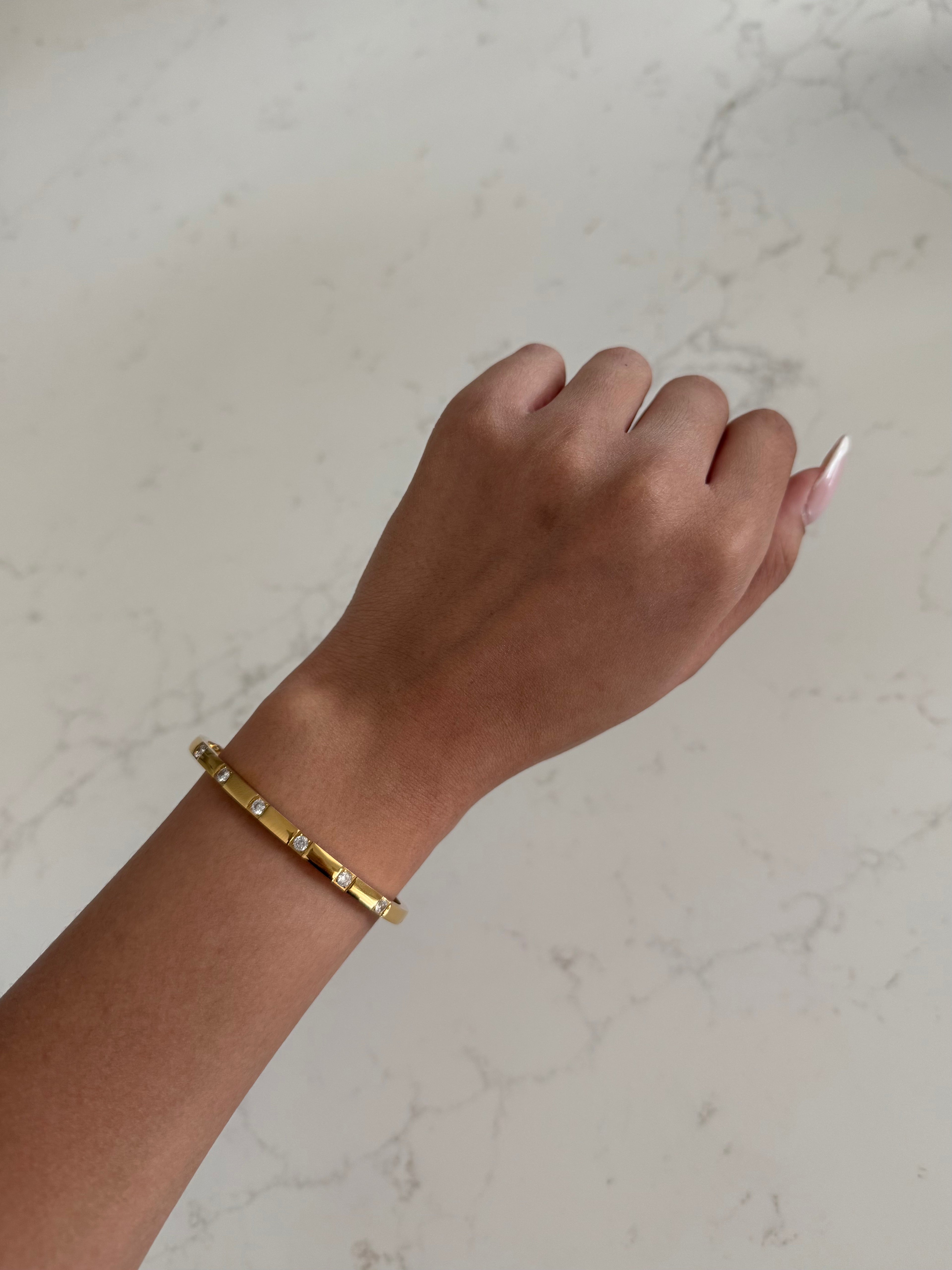 Gold & diamond bracelet
