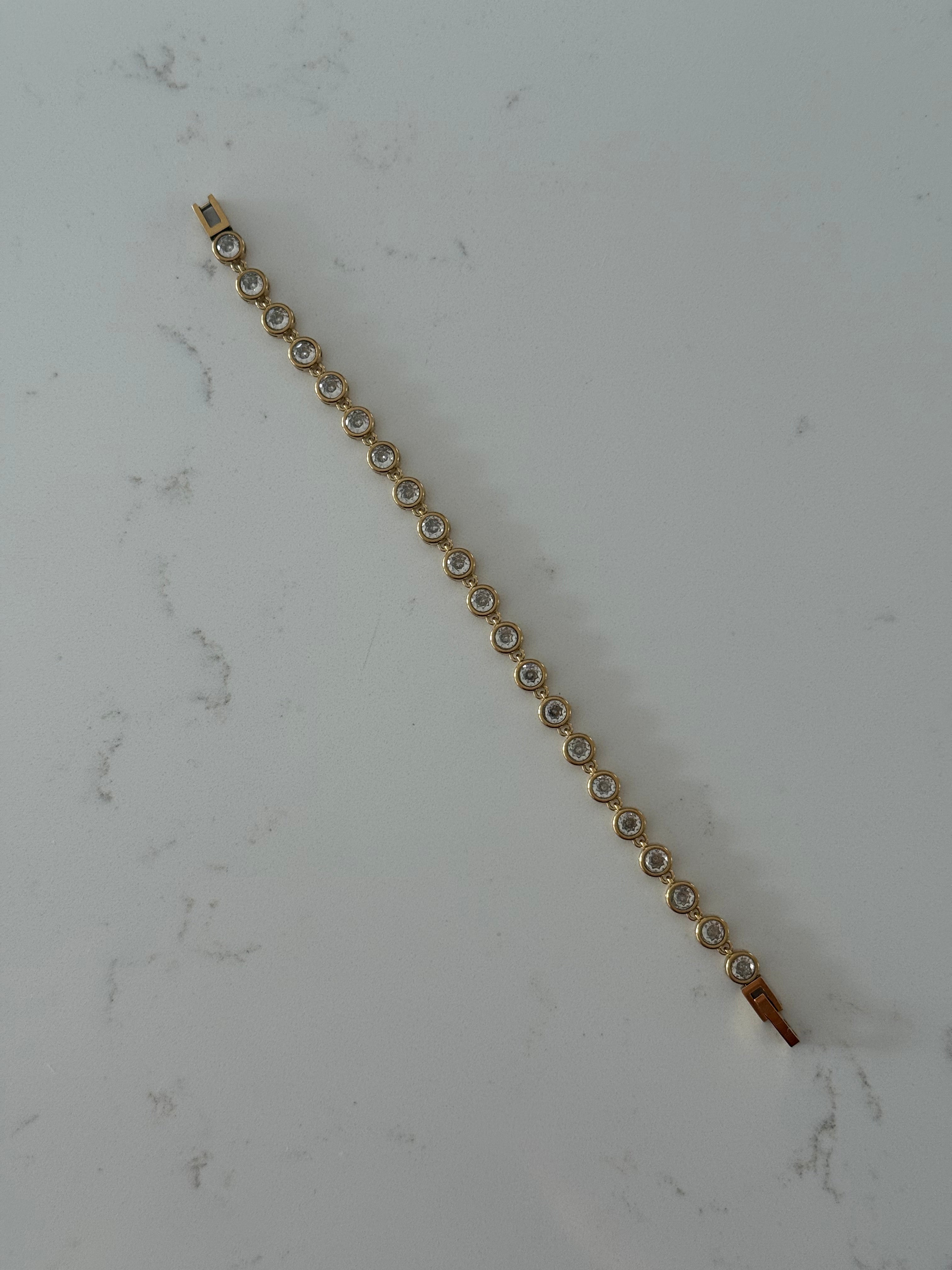 Gold bling bracelet