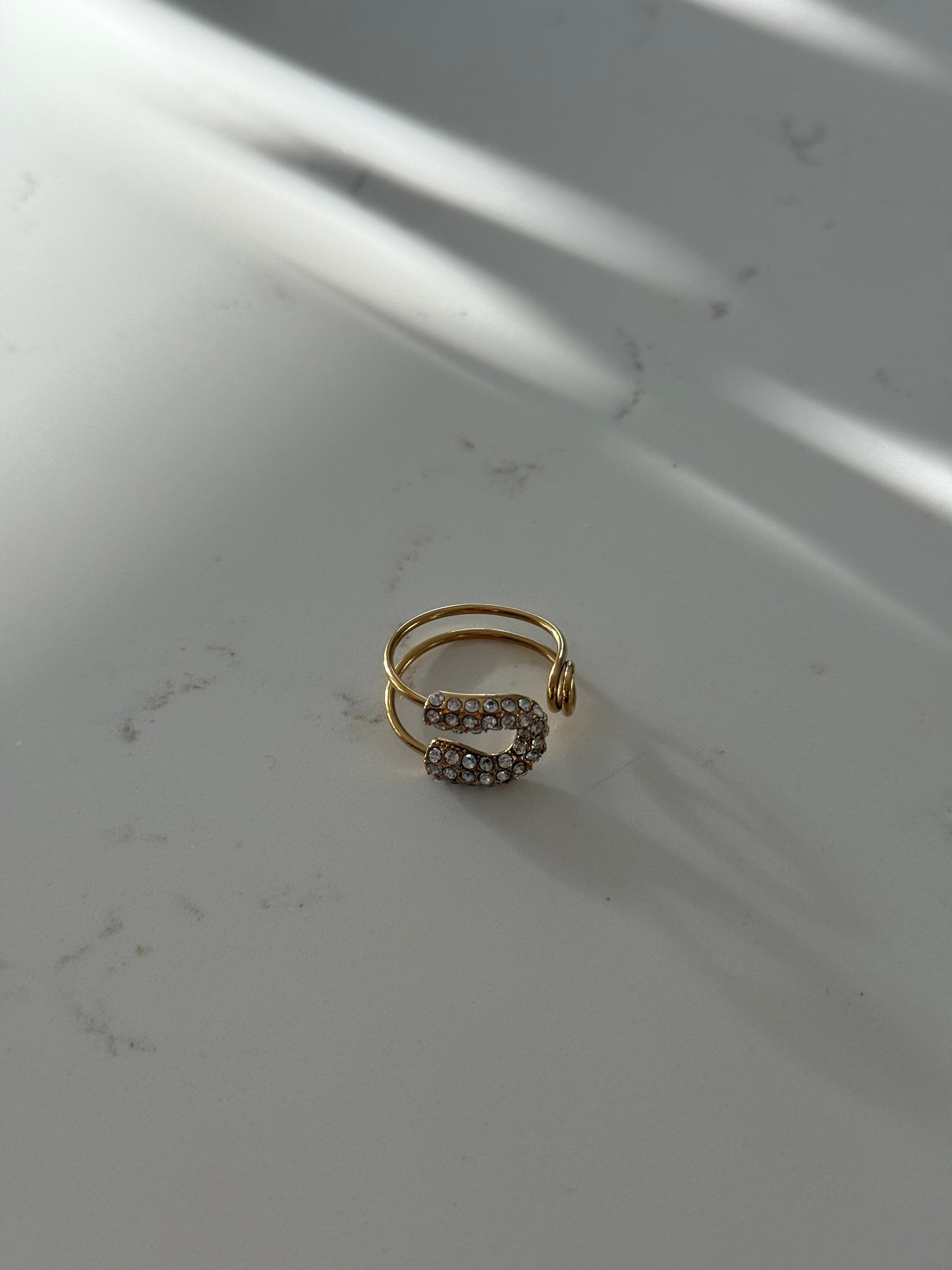 Gold bling ring
