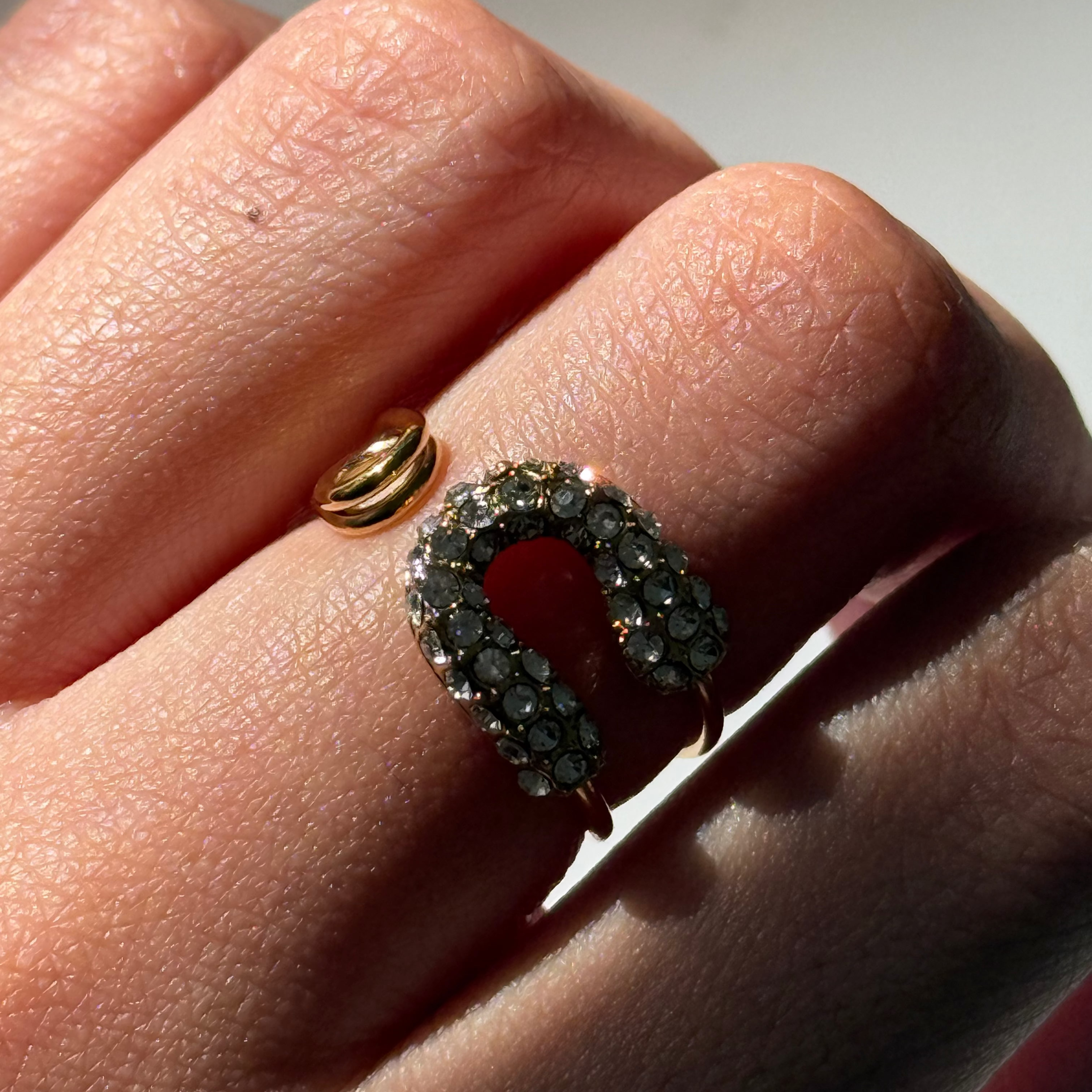 Gold bling ring