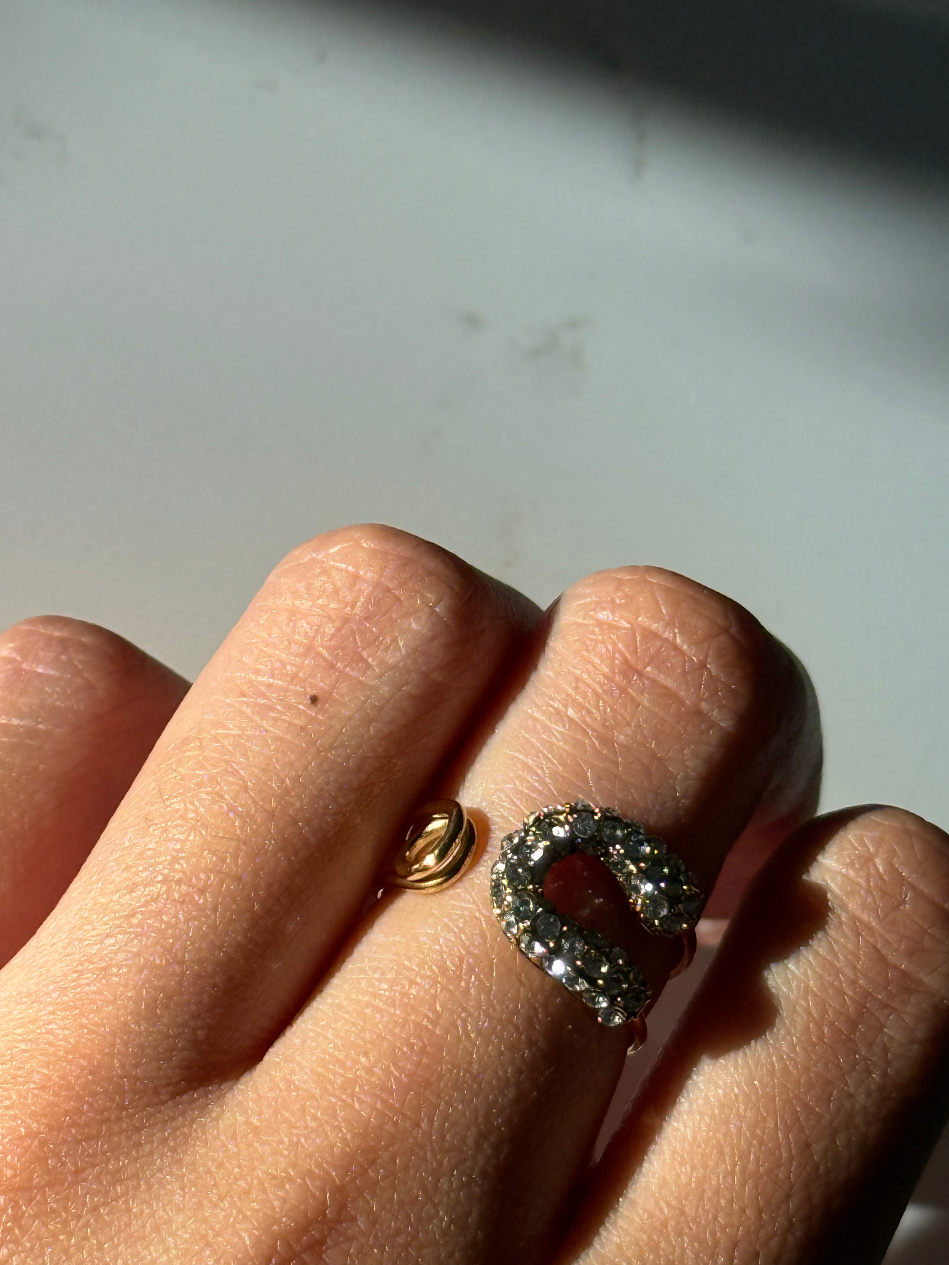 Gold bling ring